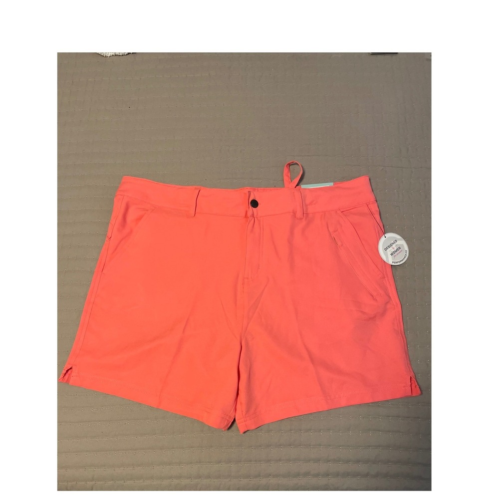 Magellan Outdoors Women Falcon Lake Shorty Shorts Sugar Coral XL Performance Fit